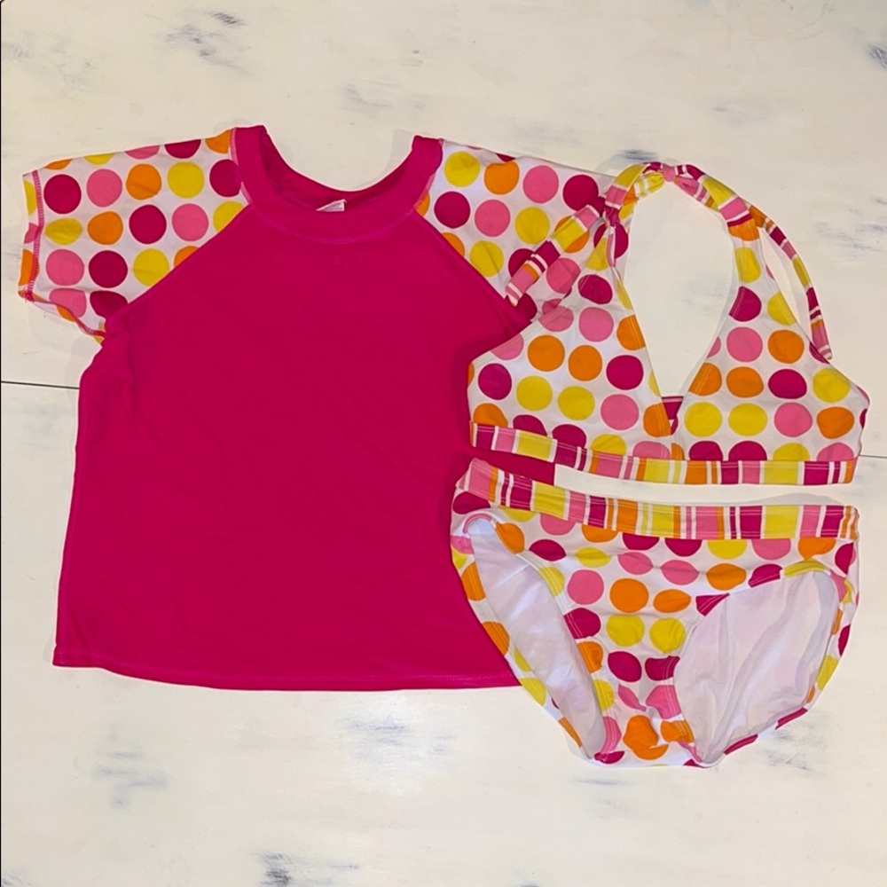 Girls bikini and sun shirt